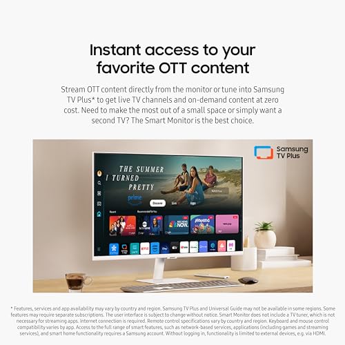 SAMSUNG M5 (M50D) Series FHD Smart Monitor with Streaming TV, Speakers, HDR10, Gaming Hub