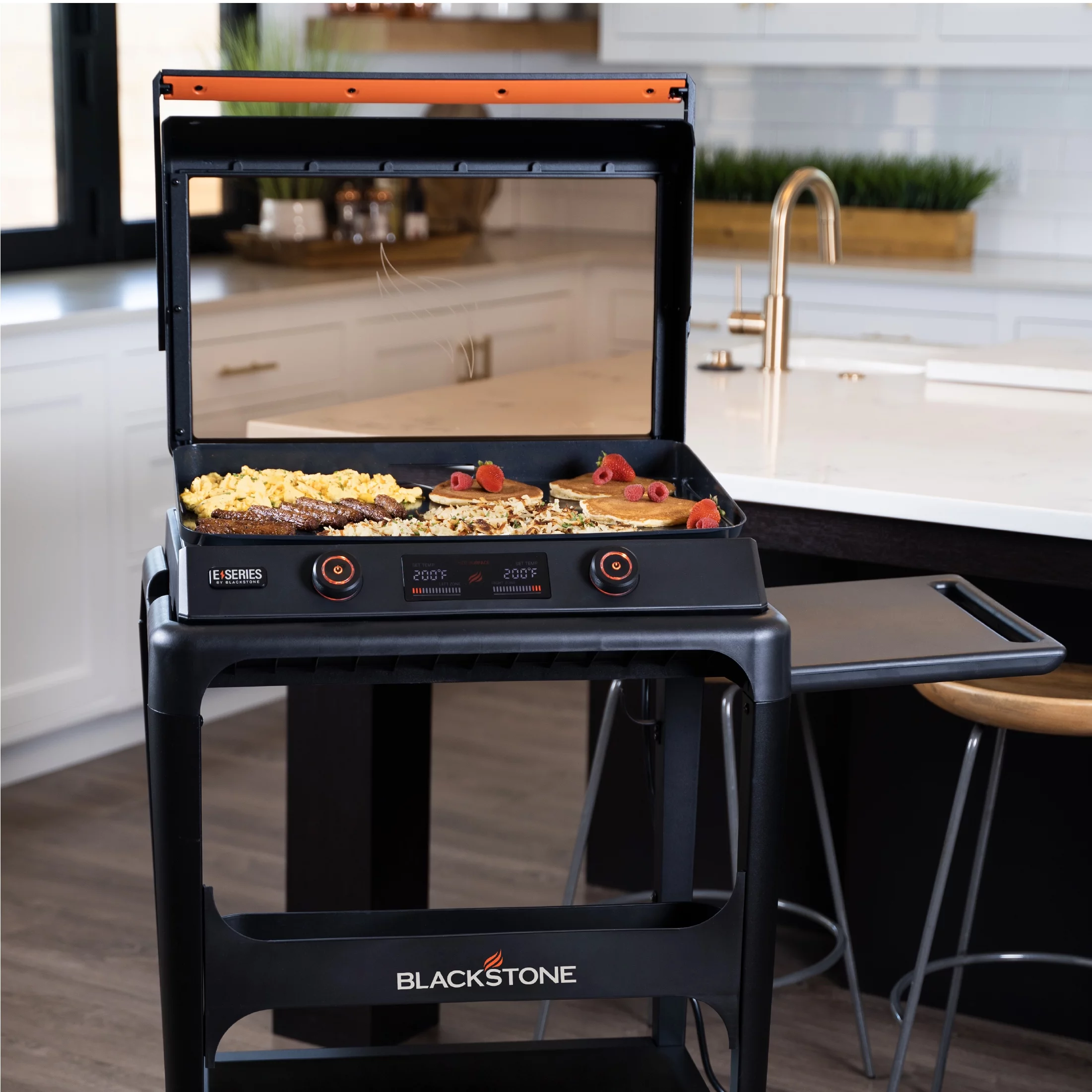Blackstone E-Series 2-Burner 22 Electric Tabletop Griddle with Prep Cart