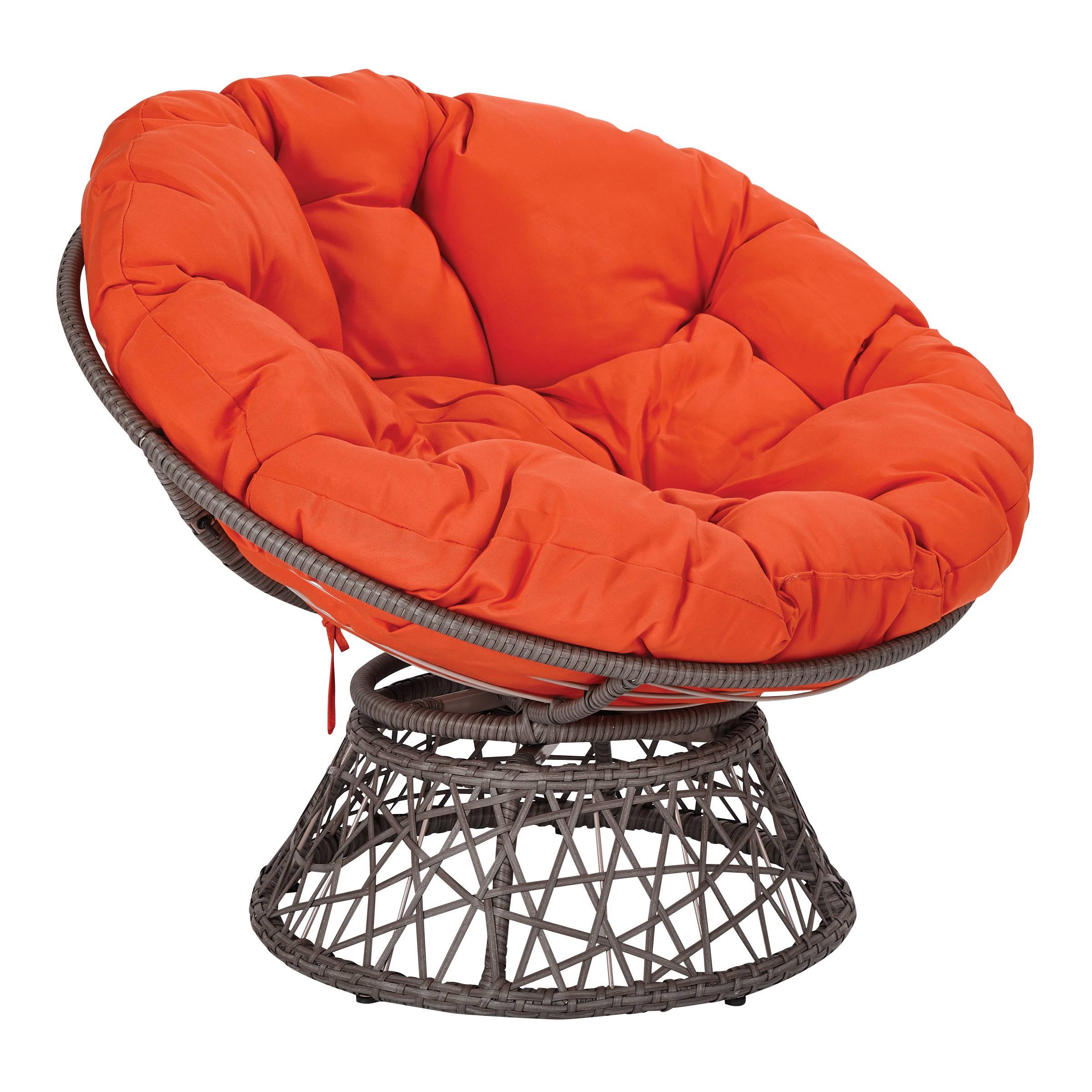 Osp Home Furnishings - Papasan Chair - Orange