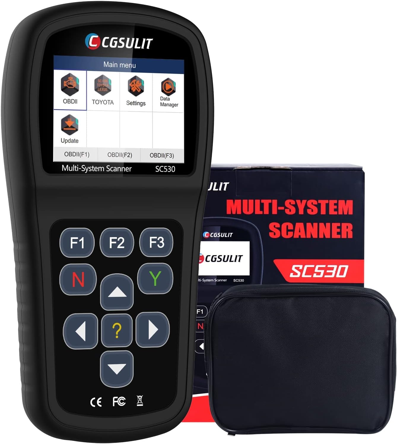 CGSULIT Full Systems Diagnostic Scan Tool Bidirectional Code Reader with All Special Functions Full OBD2 Scanner ABS SRS Reset Service for SAS/EPB/DPF/TPMS Oil Reset Battery Registration