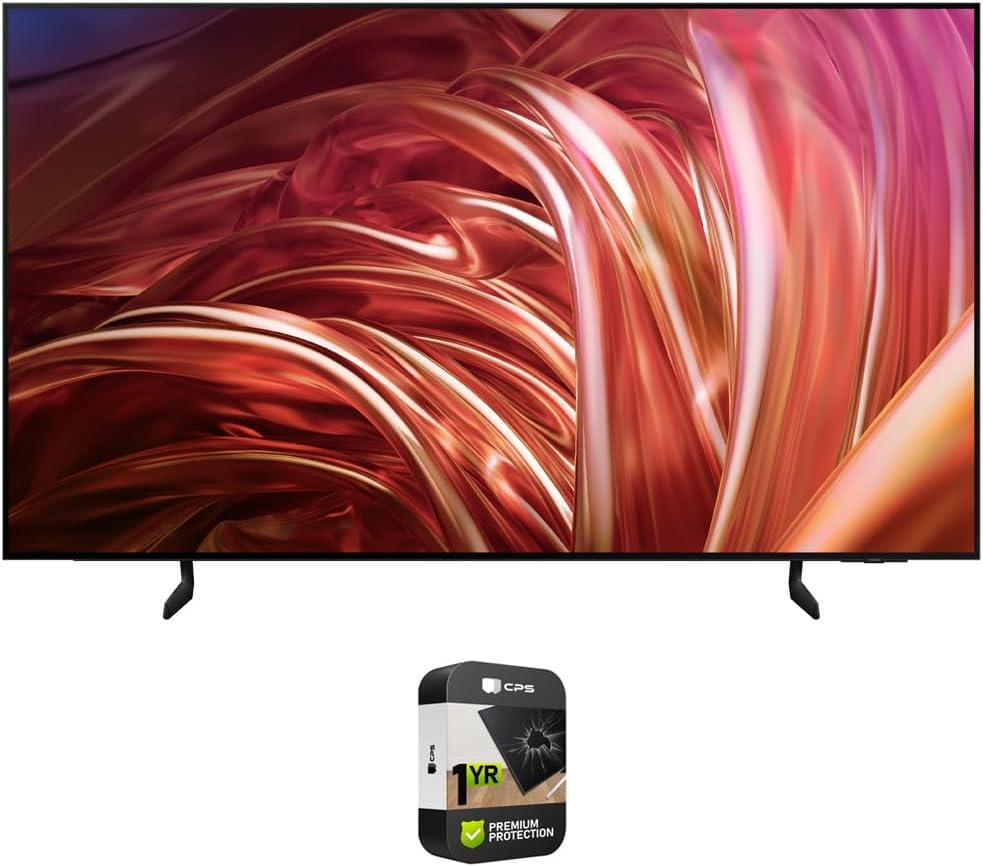 Samsung QN55S85DA 55 Inch OLED 4K Smart TV (2024) Bundle with 1 YR CPS Enhanced Protection Pack