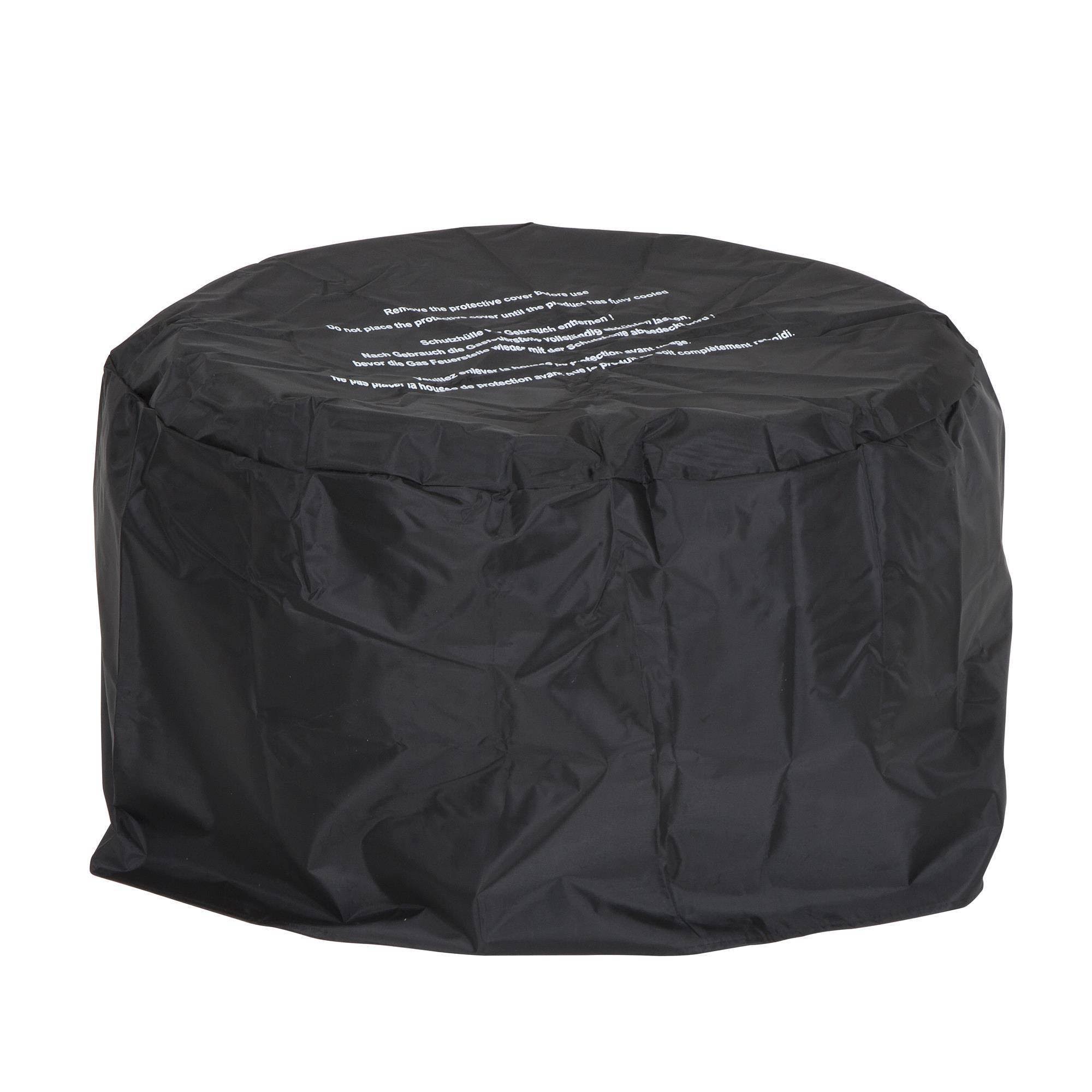 Novogratz Poolside Collection Asher 22x22 Wood Burning Fire Pit with Grilling Surface, Dark Gray