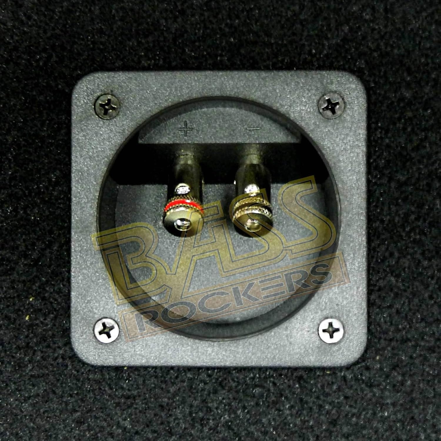 Bass Rockers 2x2 Speaker Pod 10"/4" Enclosure Box w/Spring Terminal (Carpet Finish)