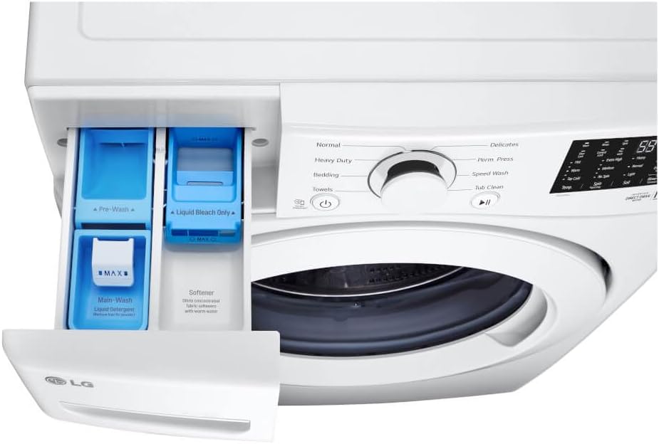 LG WM3470CW 5.0 Cu. Ft. White Ultra Large Capacity Front Load Washer