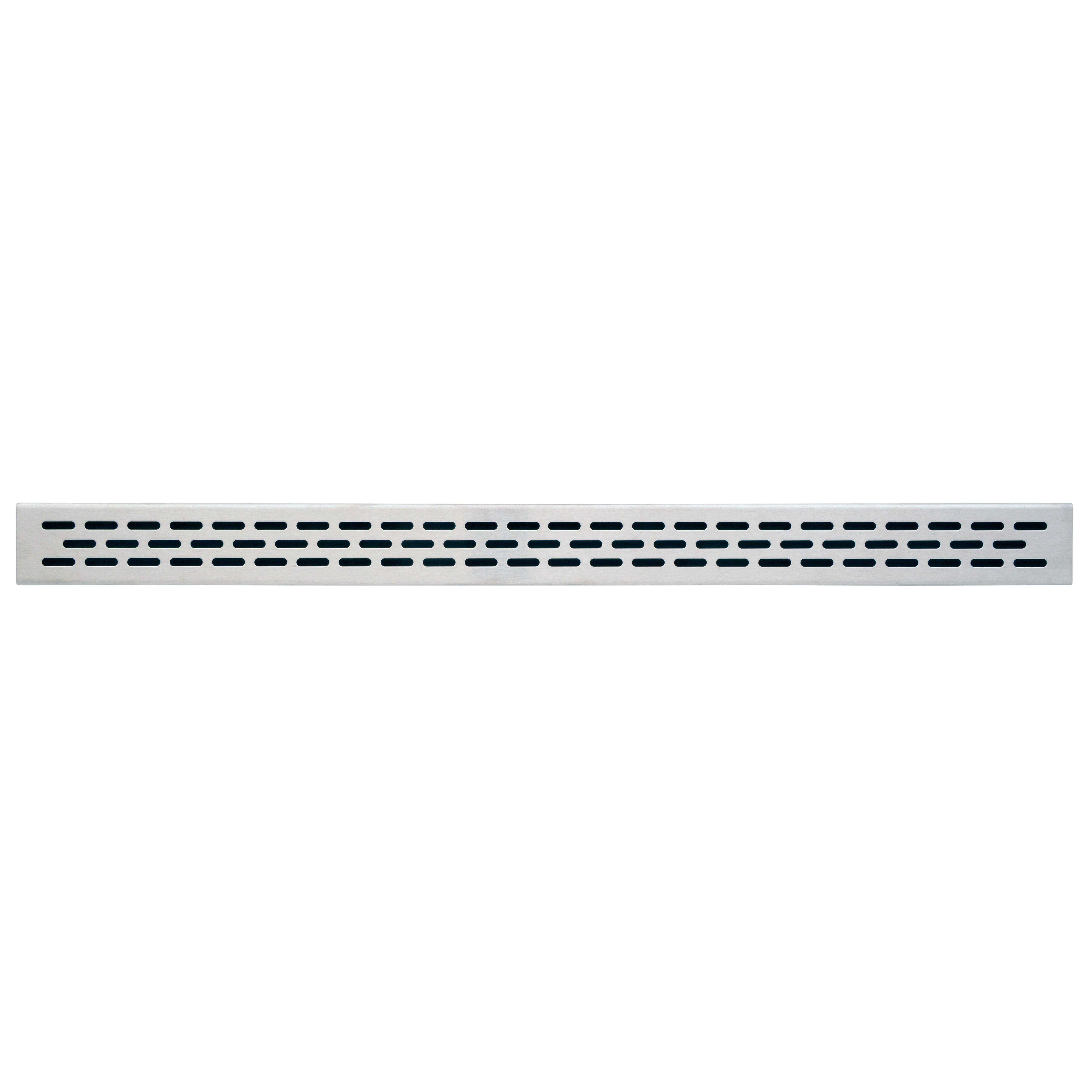 Compotite | 36 inch Oval Design Stainless Steel Linear Drain Grate - Floor u0026 Decor DJP22HT