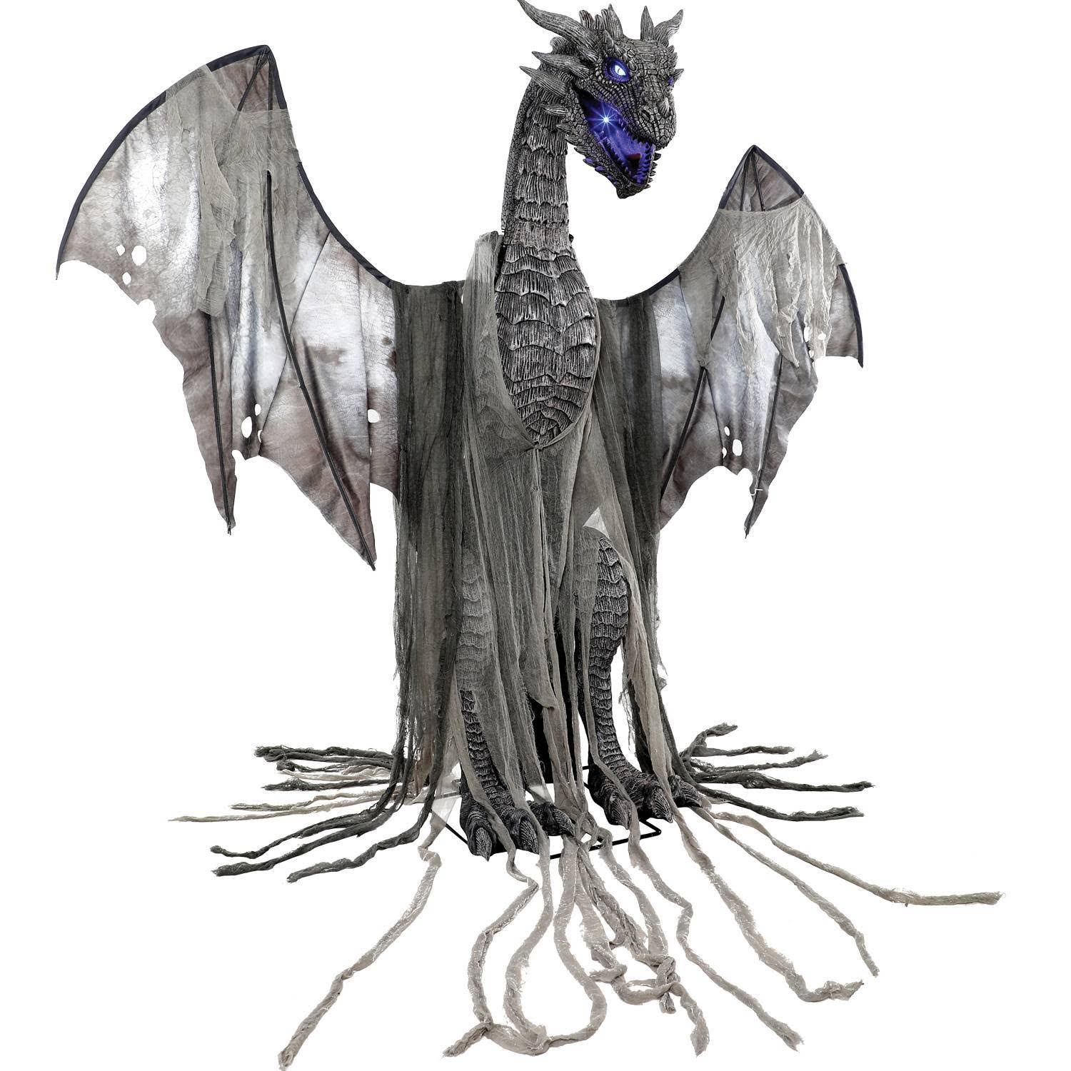 7 ft Winter Dragon Animated Prop