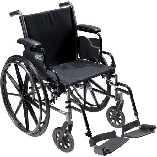 Drive Medical Cruiser III Light Weight Wheelchair with Flip Back Removable Desk