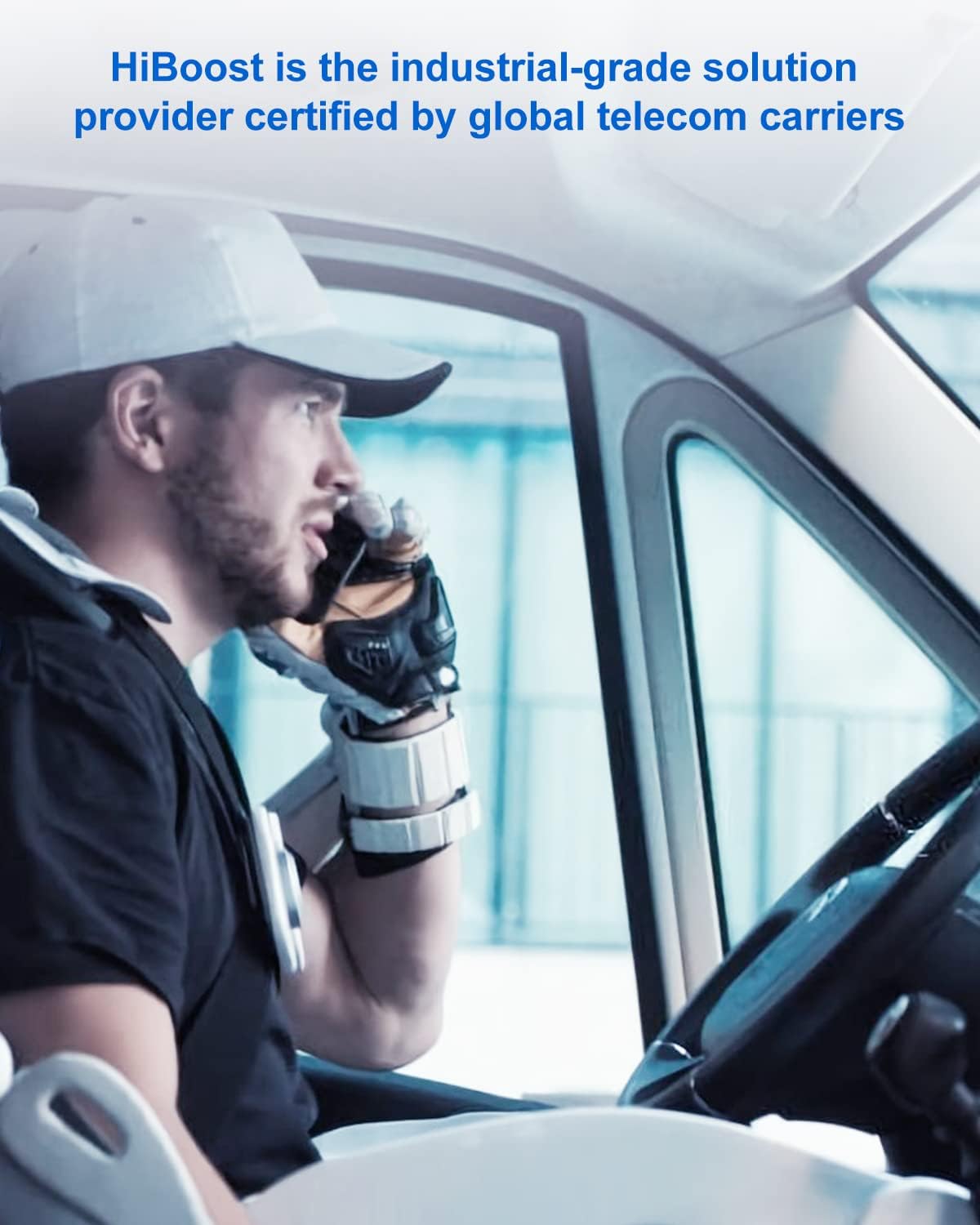 HiBoost Vehicle Cell Phone Signal Booster for Car, SUV, Van. APP fine Tune MAX gain. Car Cell Phone Booster for All U.S. Carriers-Verizon AT&T T-Mobile Sprint & More, FCC Approved