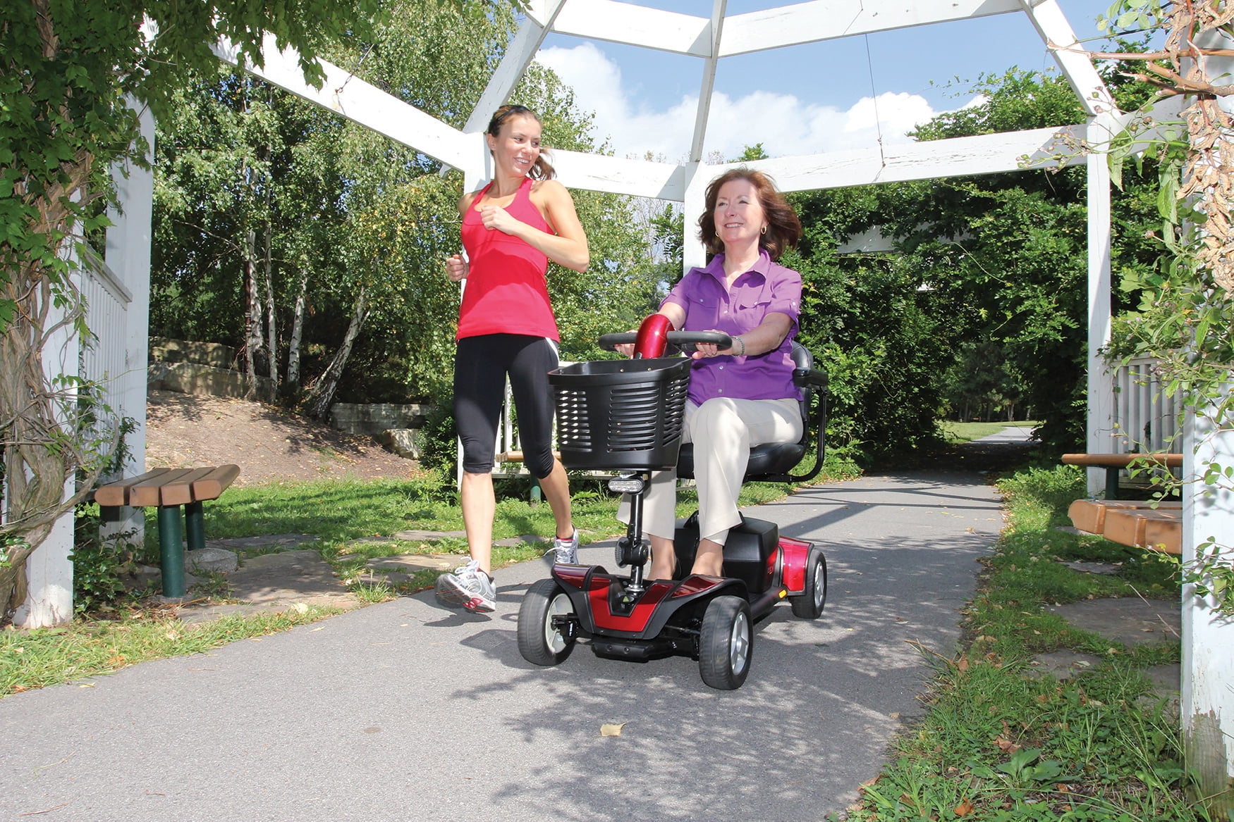 Pride Mobility GoGo Sport 4 Wheel Scooter with Ext Warr