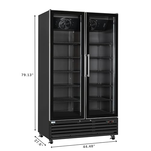 KoolMore Glass Door Commercial Display Refrigerator Upright Beverage Cooler Merchandiser