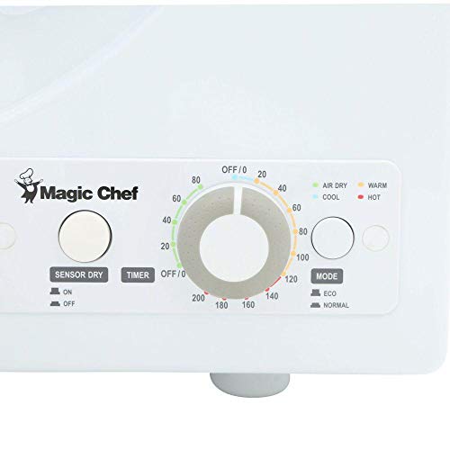 Magic Chef MCPMCSCDRY1S MCSDRY1S 2.6 cu. ft. Laundry Dryer, White