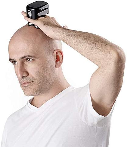 Skull Shaver Pitbull Gold PRO Head Shaver for Men,Wet/Dry 4 Razor Hair Trimmer with US USB Adapter & Charging Cable,4D Rechargeable Rotary Shaver with Lithium-Ion Battery, Water Resistant Grooming Kit