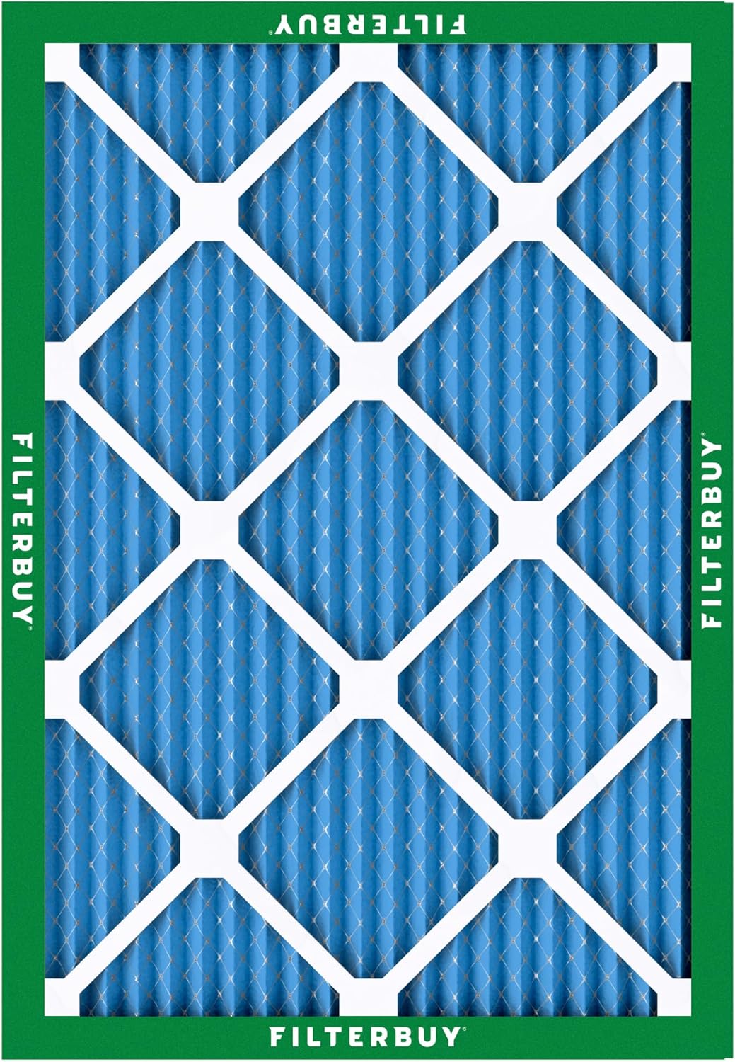 Filterbuy 24x30x2 Air Filter MERV 13 Optimal Defense (6-Pack), Pleated HVAC AC Furnace Air Filters Replacement (Actual Size: 23.50 x 29.50 x 1.75 Inches)