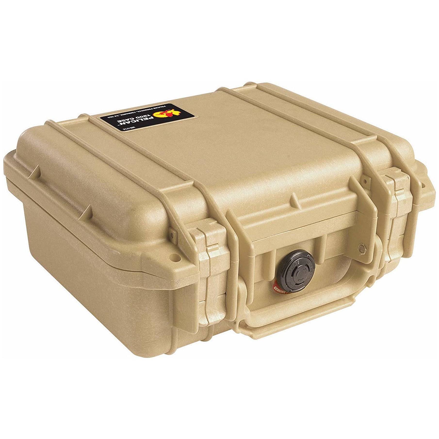Pelican 1200 Equipment Case with Foam, Desert Tan