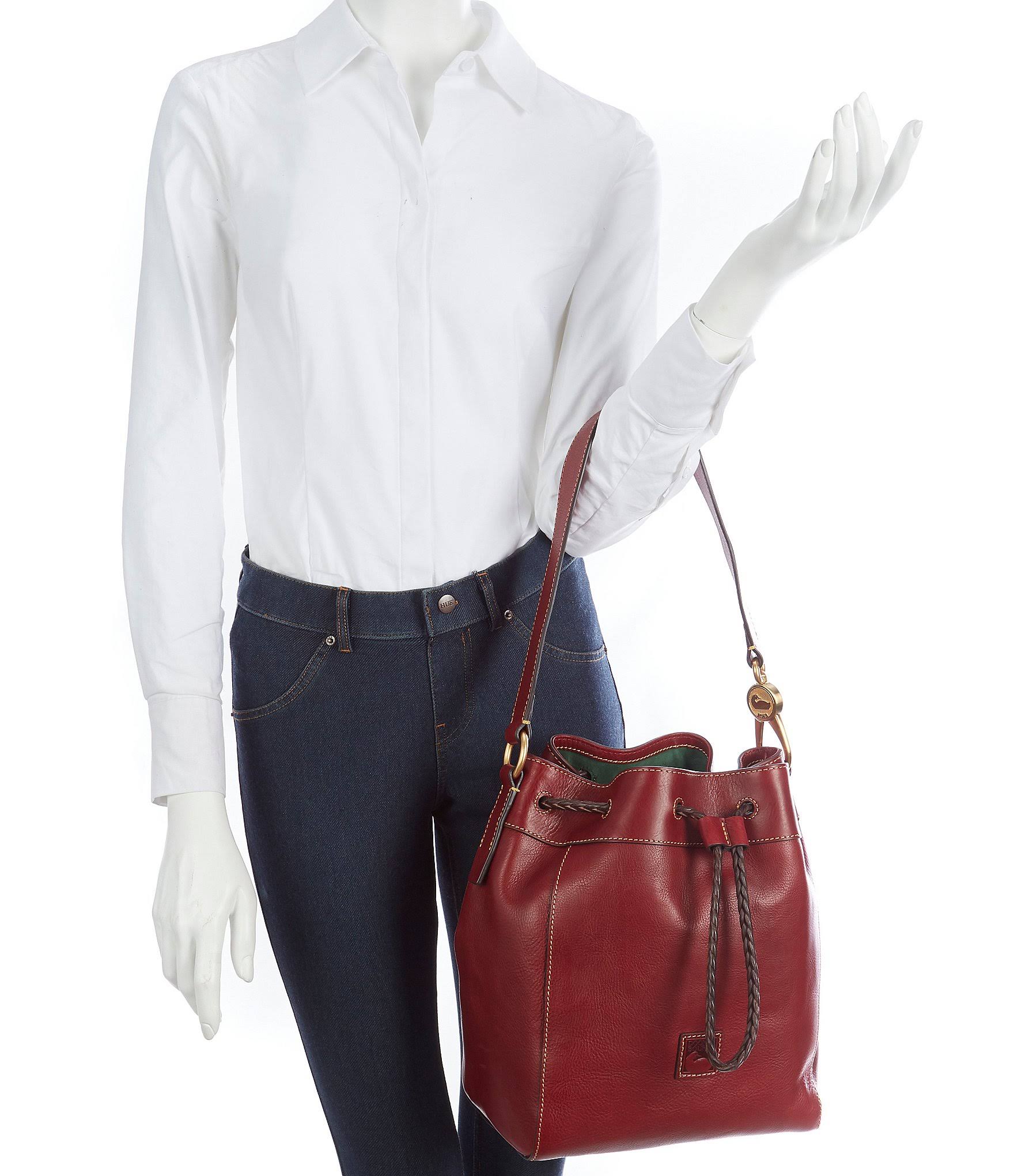 Dooney u0026 Bourke Florentine Hattie Drawstring Bucket Bag ,Bordeaux