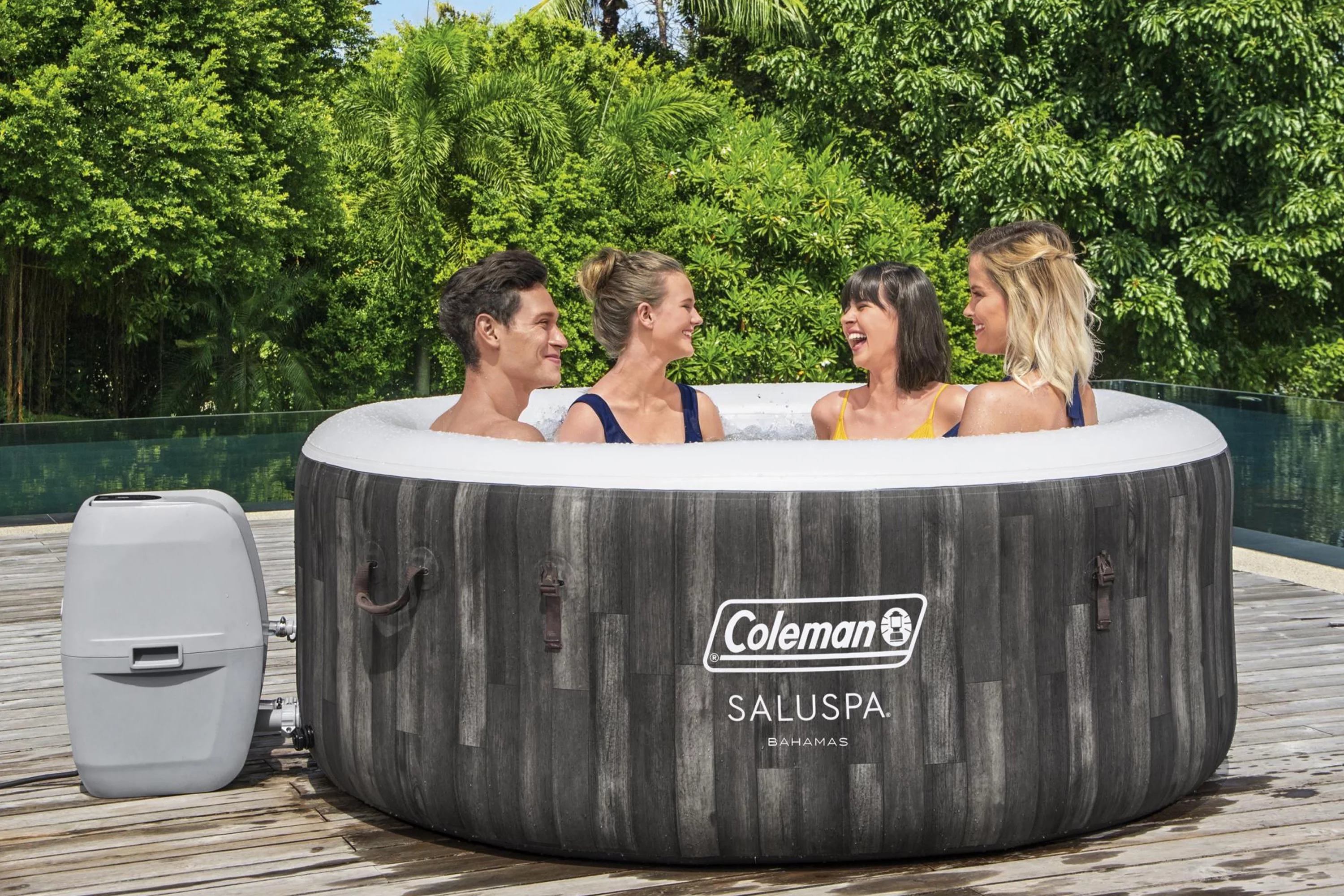Coleman 71 x 26 Bahamas AirJet Spa Outdoor Inflatable Hot Tub