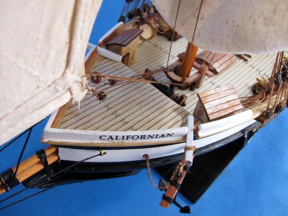 Californian 24 inch - Wooden Model Tall Ship - Tall Ship Model - Nautical Gift - Wooden Tall Ship Model - Vintage Model Ship