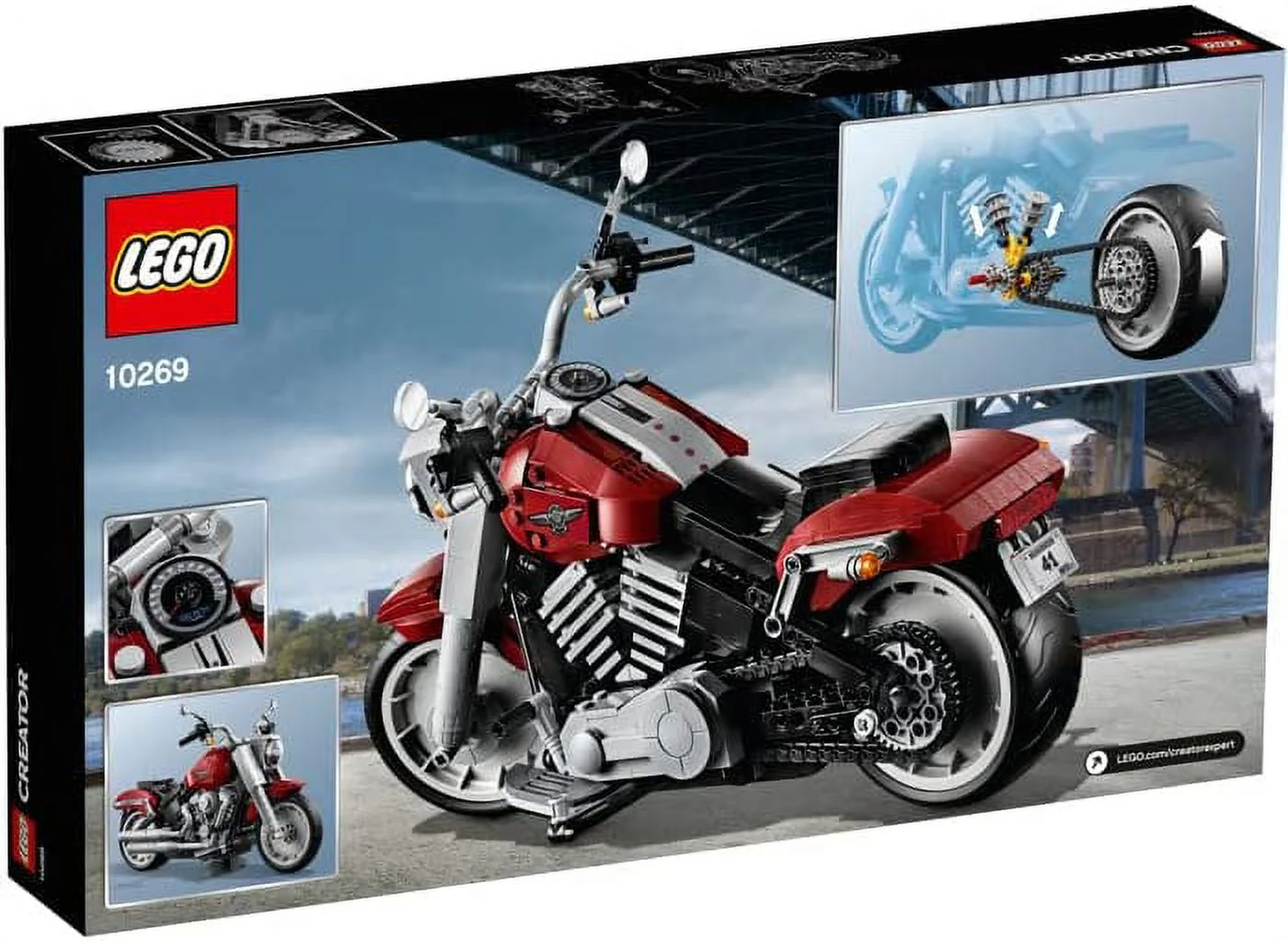 LEGO Creator Expert Harley-Davidson Fat Boy 10269 Building Kit, New 2020 (1,023 Pieces)