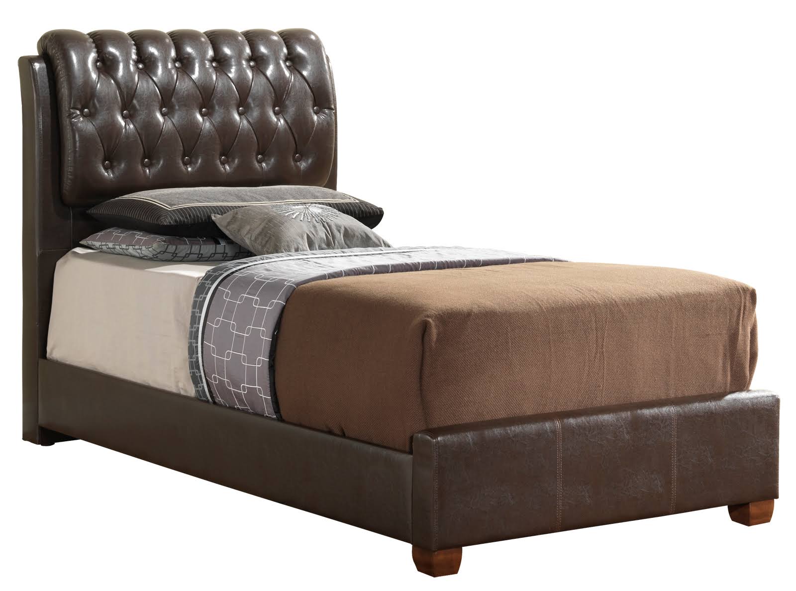 Glory Furniture Marilla G1550C-TB-UP Twin Bed, Brown