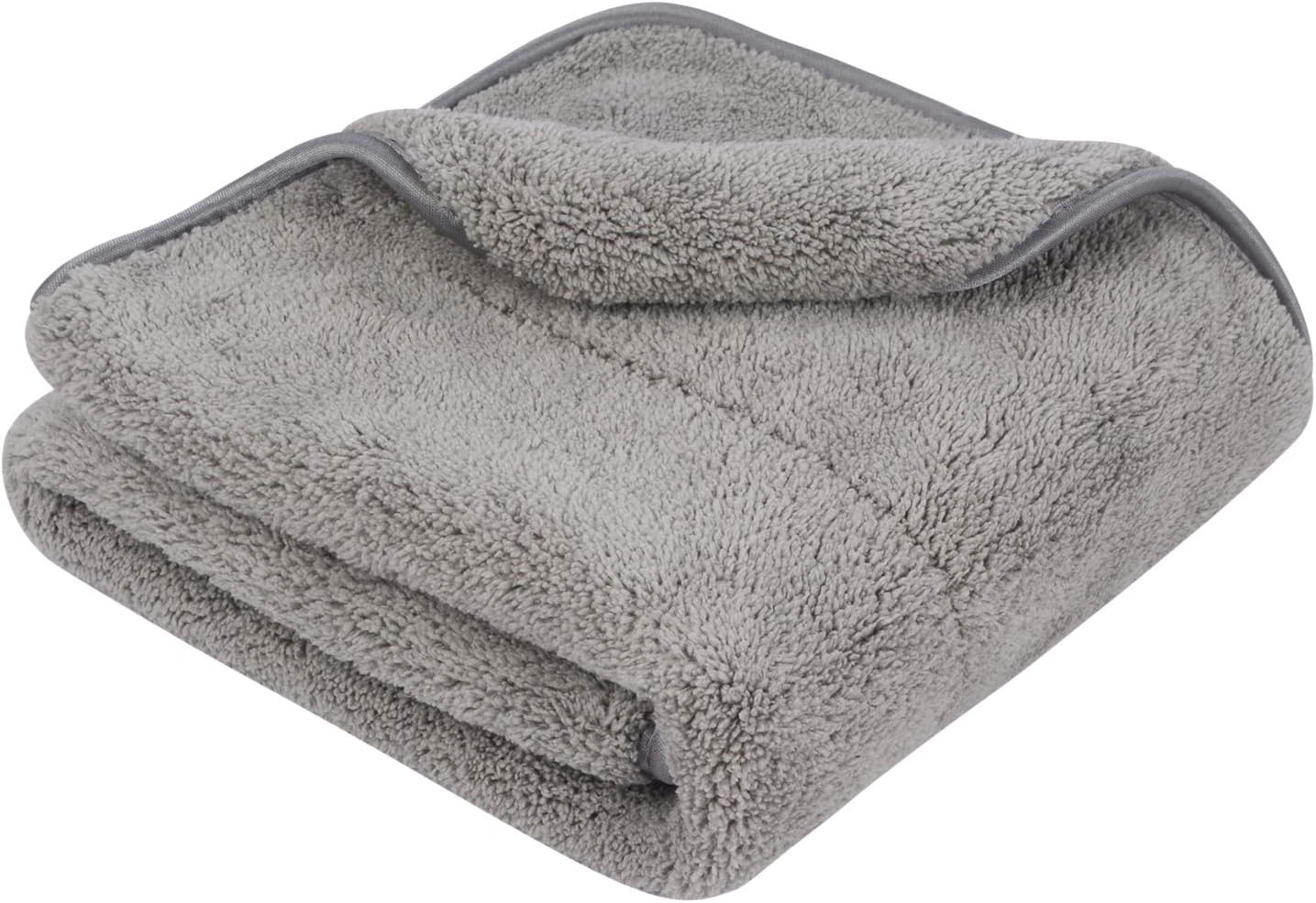 SINLAND Microfiber Car Drying Towel,Super Absorbent car Cleaning Towel and Double-Faced Plush, Premium Professional Soft Microfiber Towel (16x16 2 Pack)