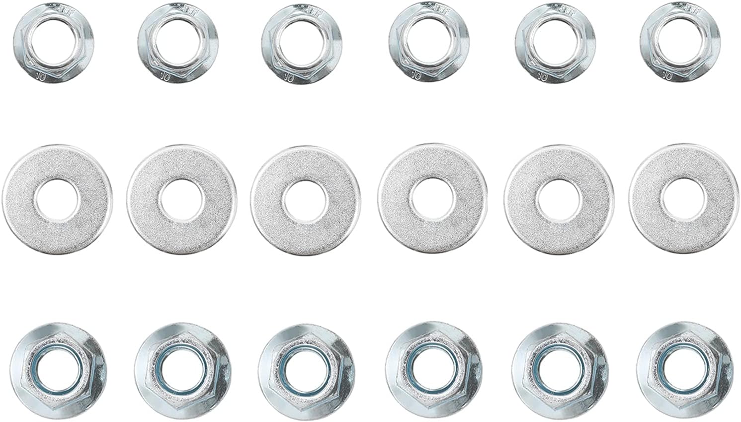 Mower Anti Scalp Deck Wheel Kit Set of 6 Replacement for John Deere AM133602, AM116299, M111489 Pack of 2