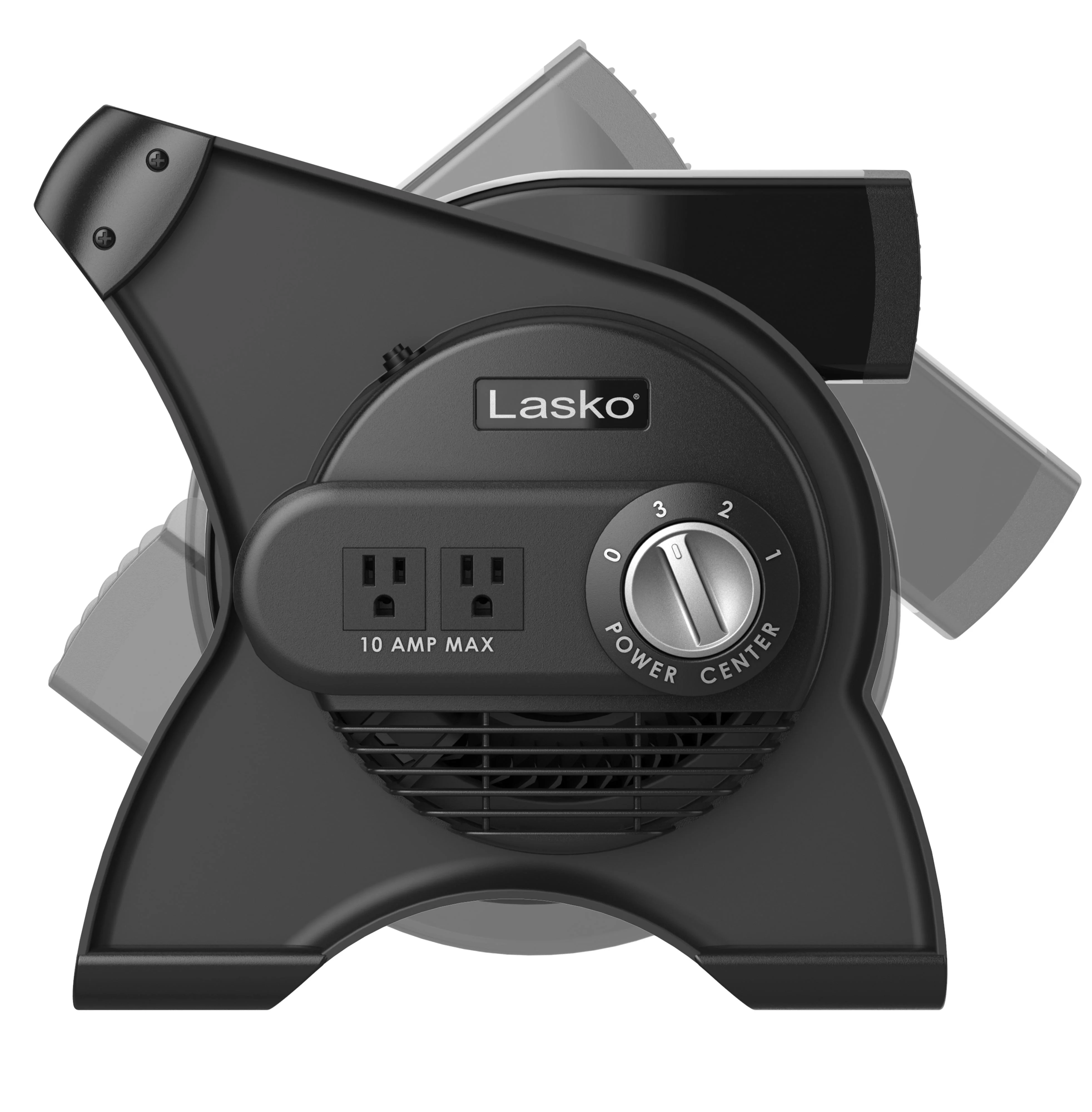 Lasko 12 Pivoting Pro High Velocity 3-Speed Blower Fan with Outlets, Black, U12104, New