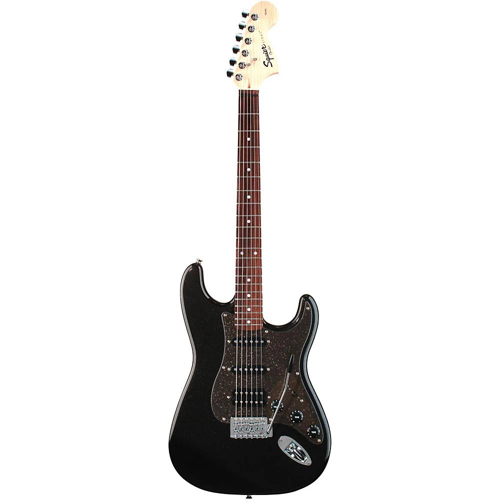 Squier Affinity Series Stratocaster HSS Electric Guitar Montego Black
