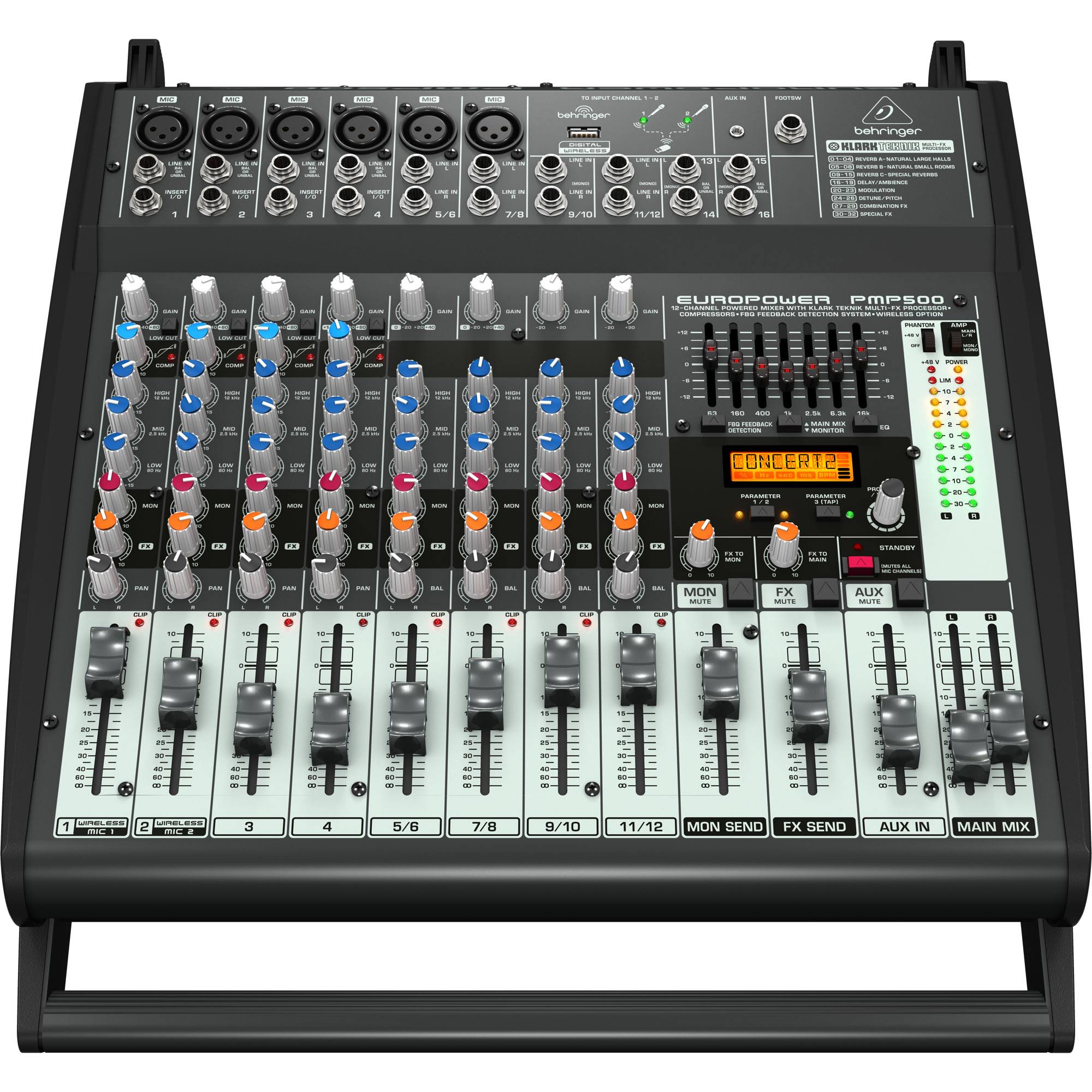 Behringer PMP500 Europower 500-Watt 12-Channel Powered Mixer