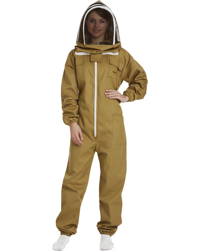 Natural Apiary Apiarist Beekeeping Suit - Polycotton - Non-Flammable Fencing Veil - Total Protection Camouflage / M