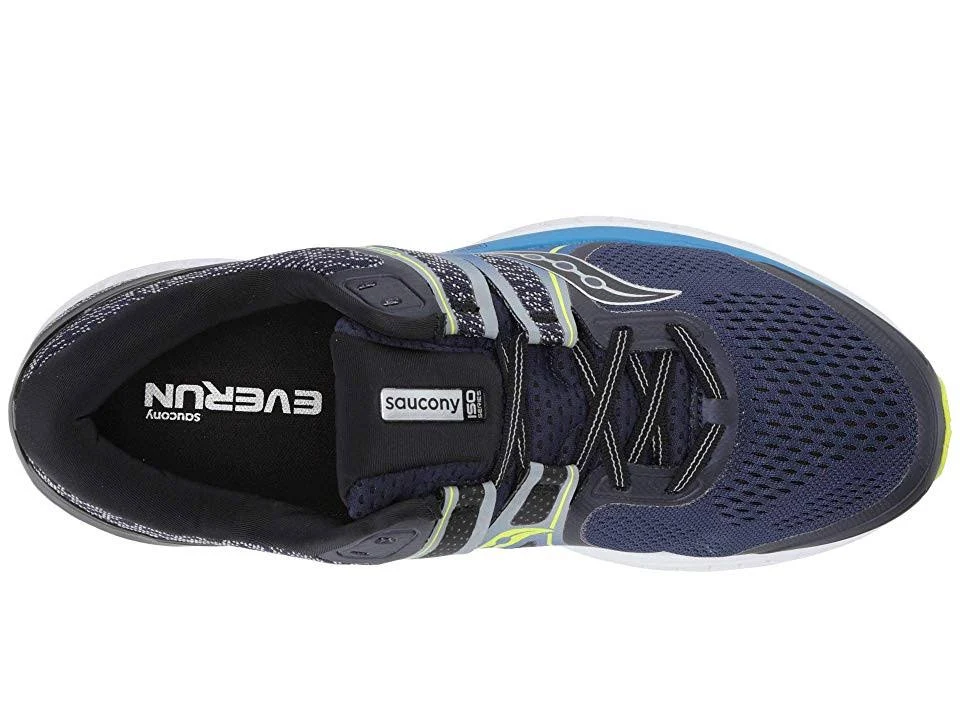 Saucony Men&s Omni ISO (Wide) Navy-Blue-Citron / 9.5