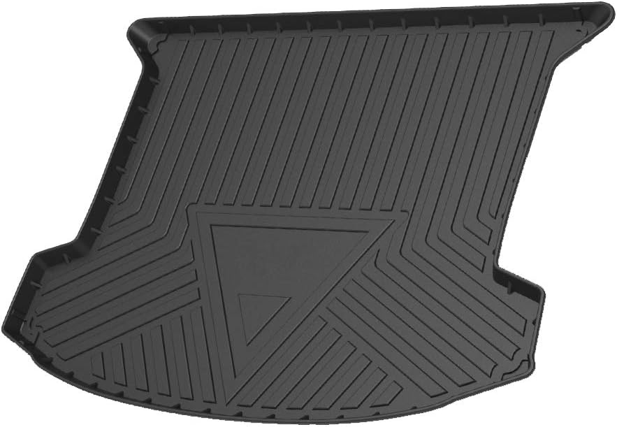 XT5 Cargo Liner for 2017-2020 2021 2022 Cadillac XT5 Trunk Liner Tray Heavy Duty Rubber Rear Cargo Area Mat Waterproof Protector Floor Mat Black Pack of 2