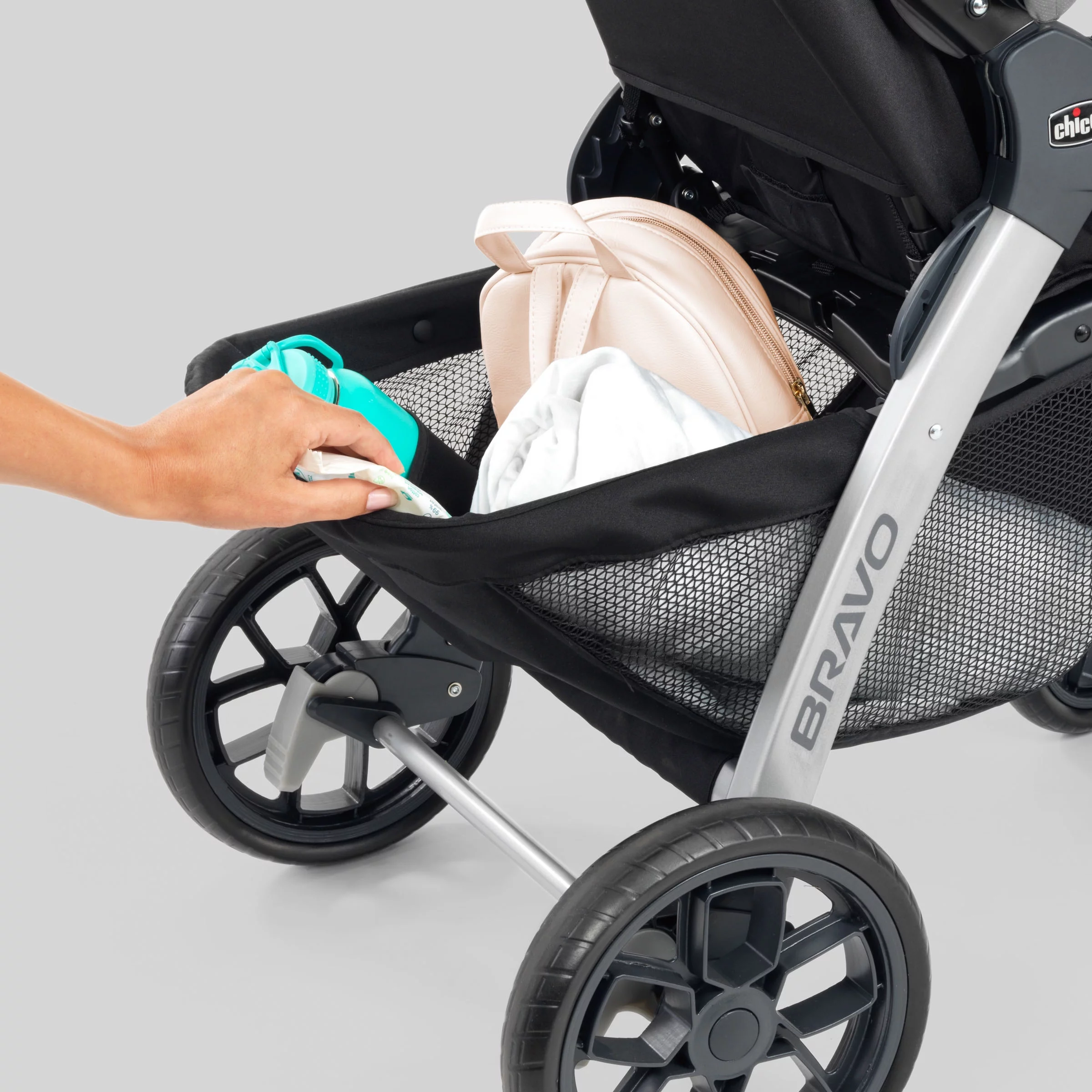 Chicco Bravo Trio Travel System Stroller with KeyFit 30 Infant Car Seat - Calla (Grey)