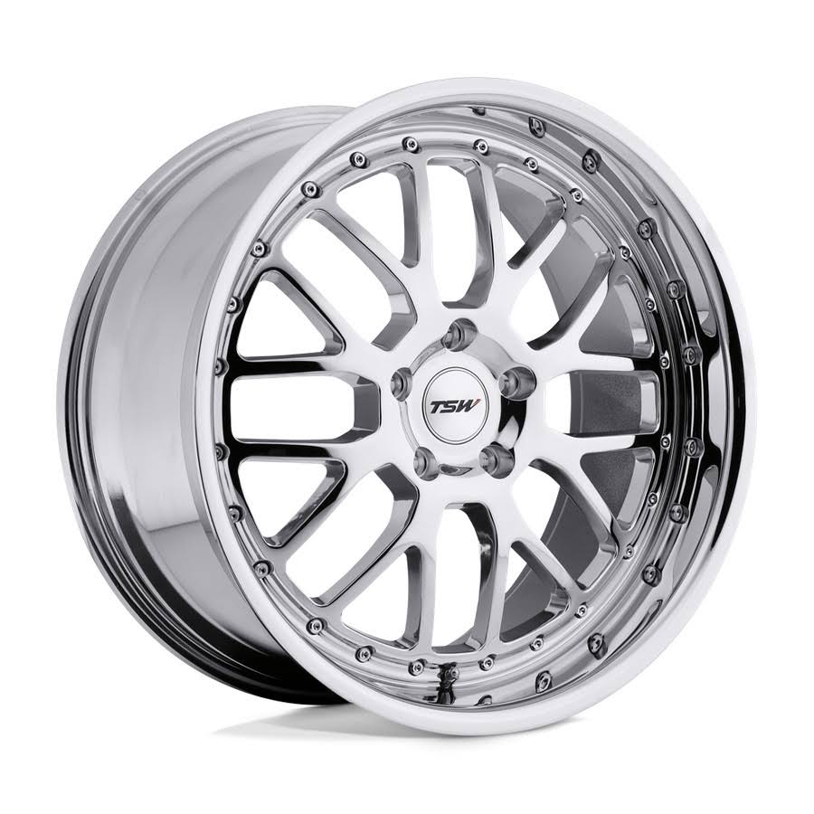 TSW Valencia 19x8 5x112 +45mm Chrome Wheel Rim