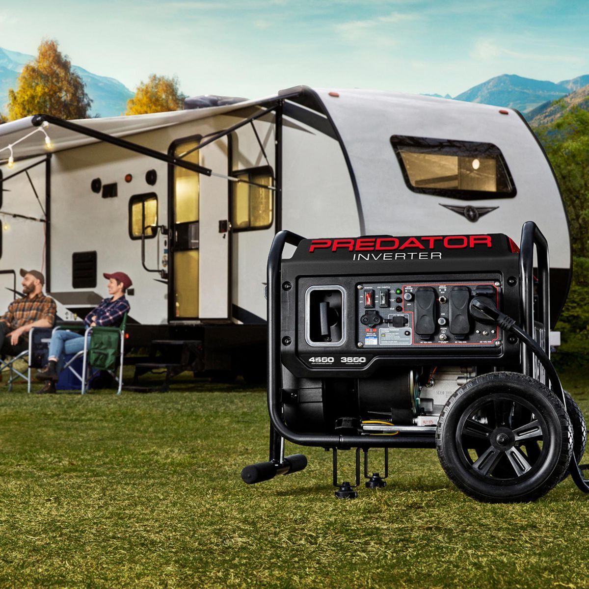PREDATOR 4550 Watt Open-Frame Inverter Generator with CO SECURE Technology, EPA