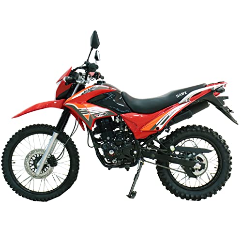 X-PRO Hawk 250 Dirt Bike Motorcycle Enduro Motorcycle, Big 21"/18" Wheels!(Black)