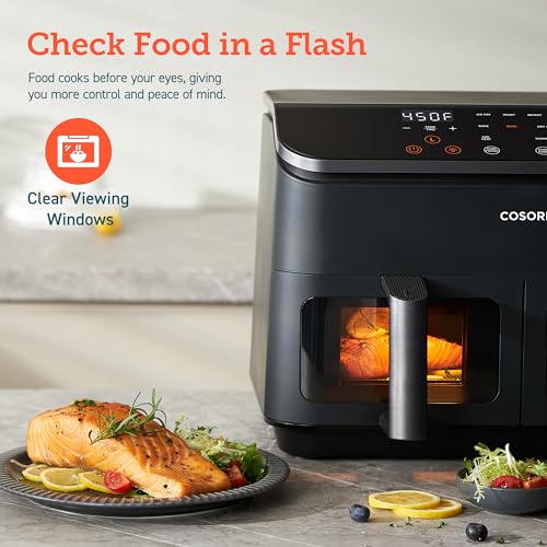 COSORI Dual Basket Air FryerPlastic air fryer