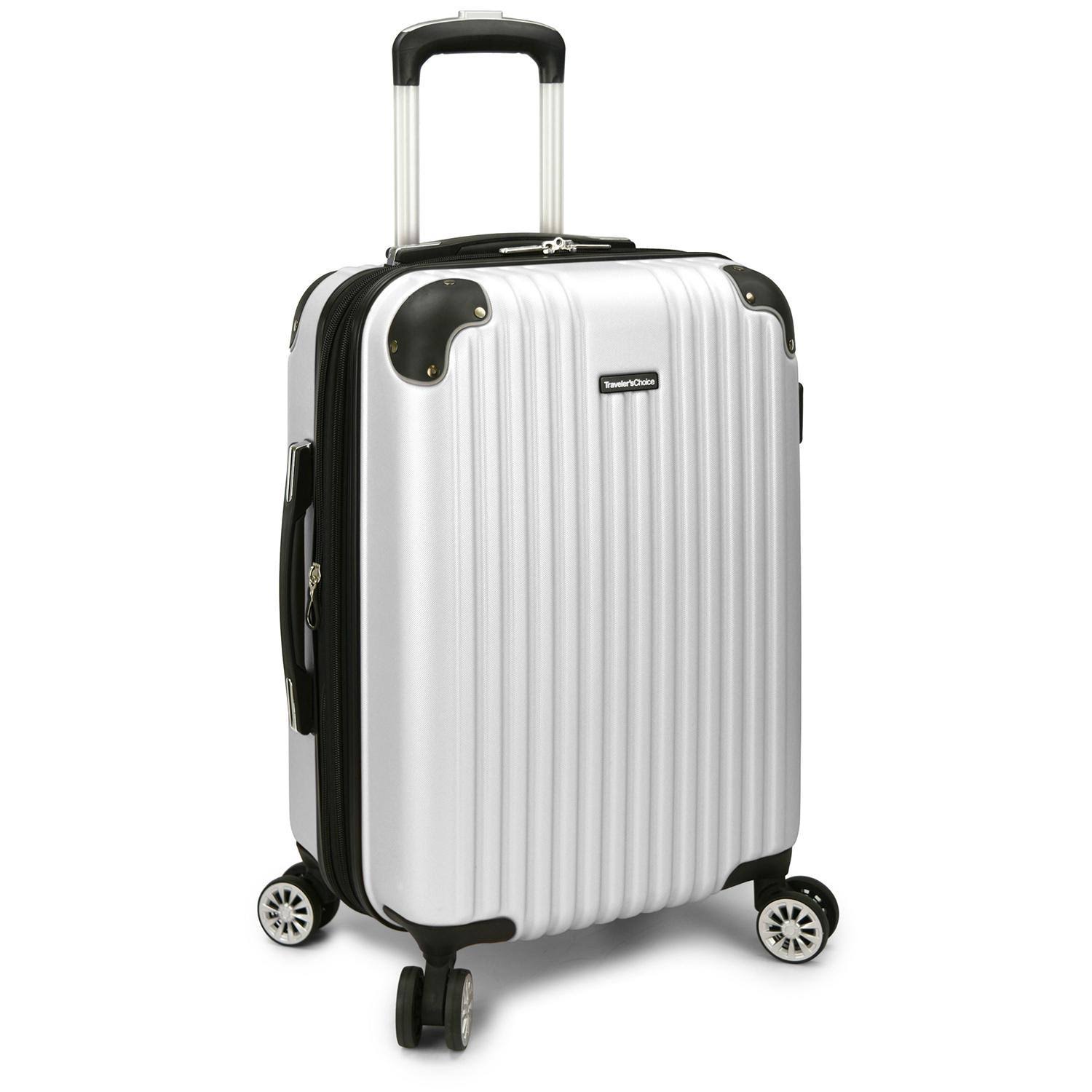 Traveler's Choice Unisex Charvi 3-Piece Hardside Expandable Spinner Set, Pear White