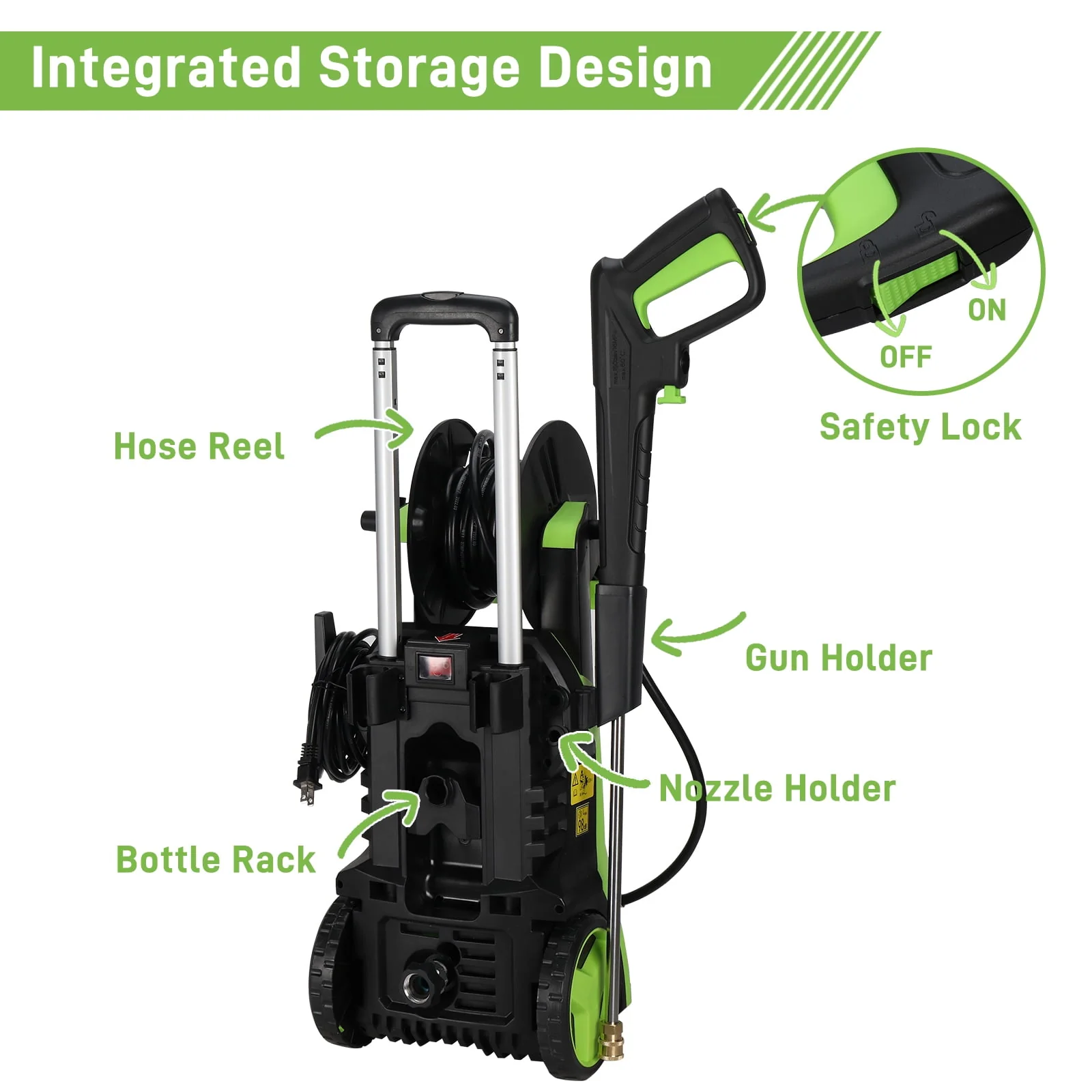 Ktaxon Adjustable High Pressure Washer, 3500PSI 2.6GPM Electric Power Washer Cleaner