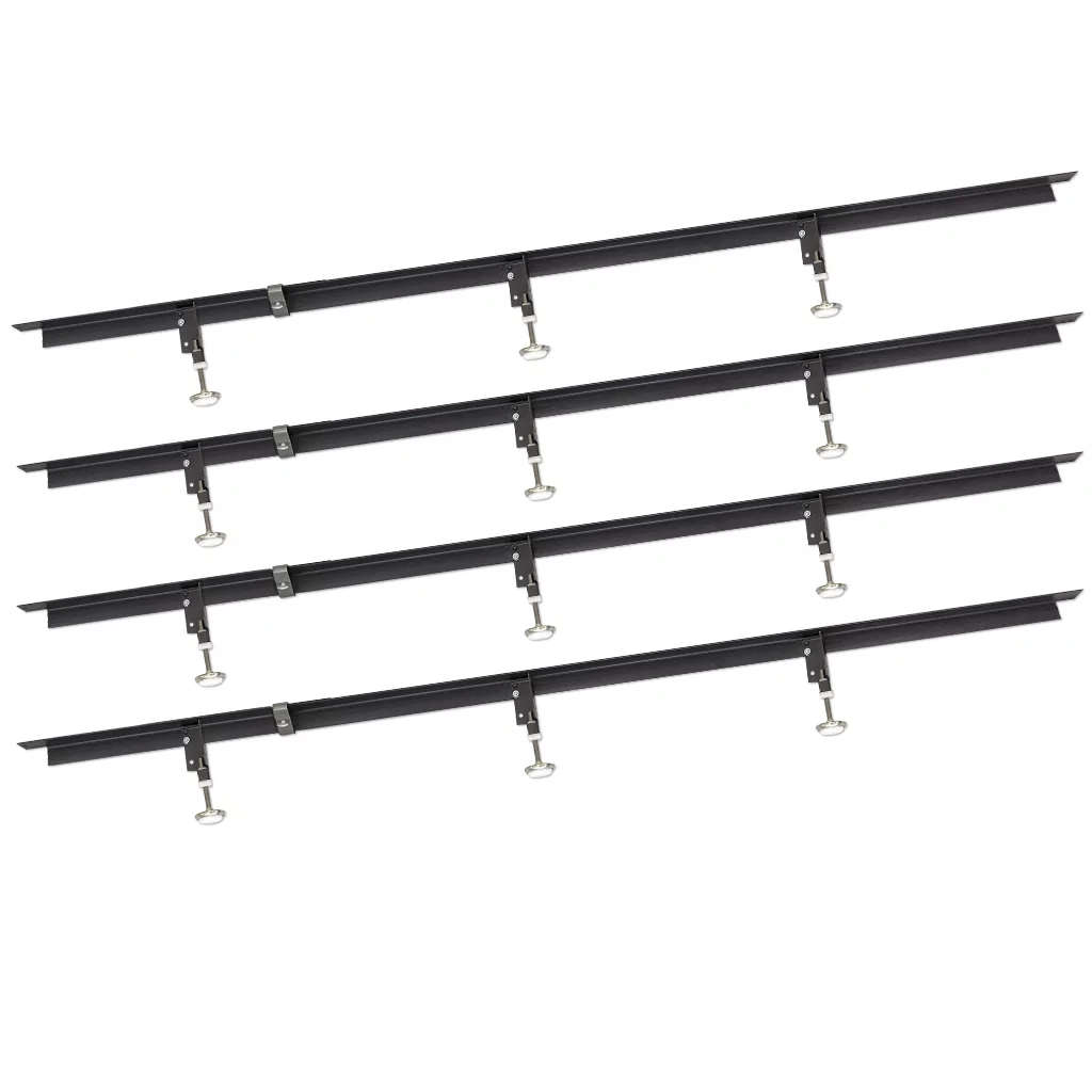 Glideaway Heavy Duty Steel Bed Frame Center Support, Universal Metal Replacement Slats, for Wooden Beds, Extra Support for Bariatric Overweight Persons King Size with Bonus Non Slip Rubber Grippers