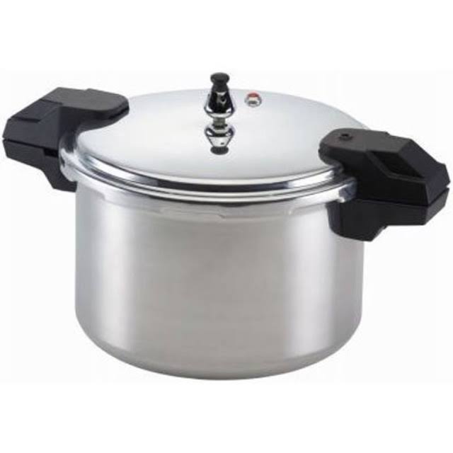 Mirro 92116 Polished Aluminum 5 / 10 / 15-psi Pressure Cooker / Canner