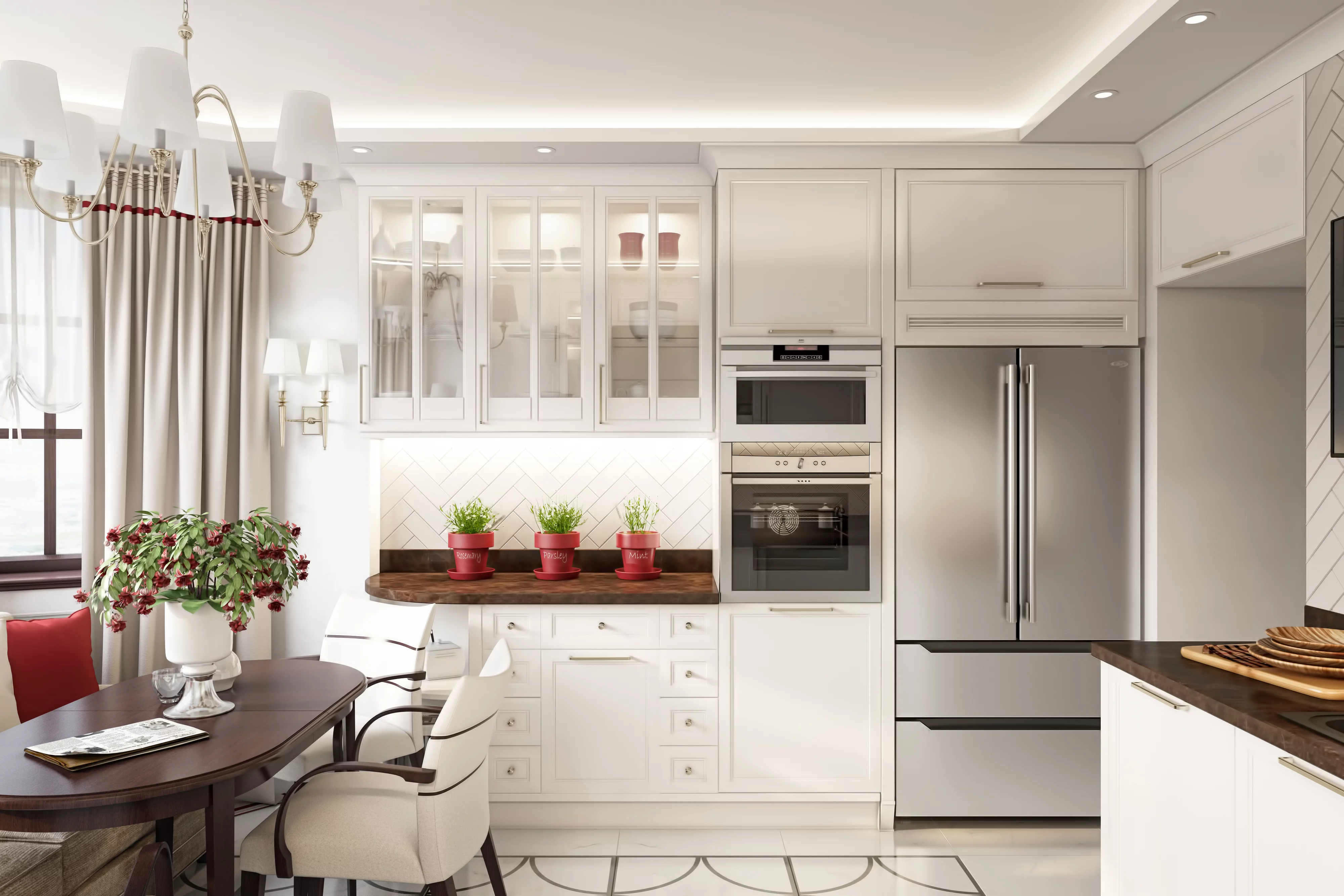 KoolMore 22 Cu. ft. French Door Refrigerator, Deep Freezer, 4 Door Stainless-Steel Fridge.