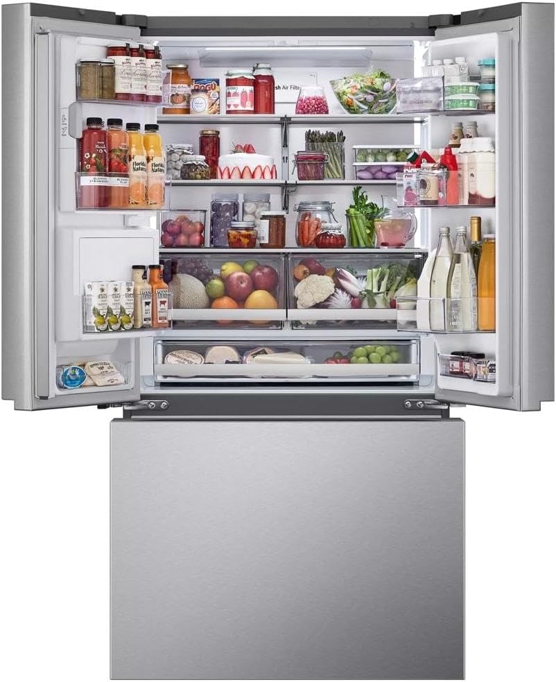 LG LRYXC2606S 25.5 Cu. Ft. Stainless Steel French Door Counter Depth Smart Refrigerator