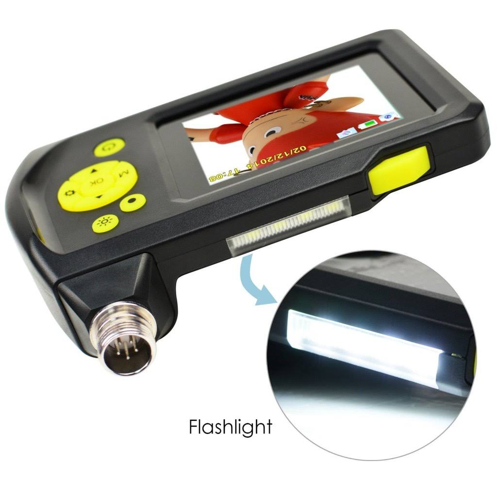Waterproof Endoscope Digital Inspection Camera Borescope 8.2mm Camera 2.7 inch Screen Monitor (5m Cable)