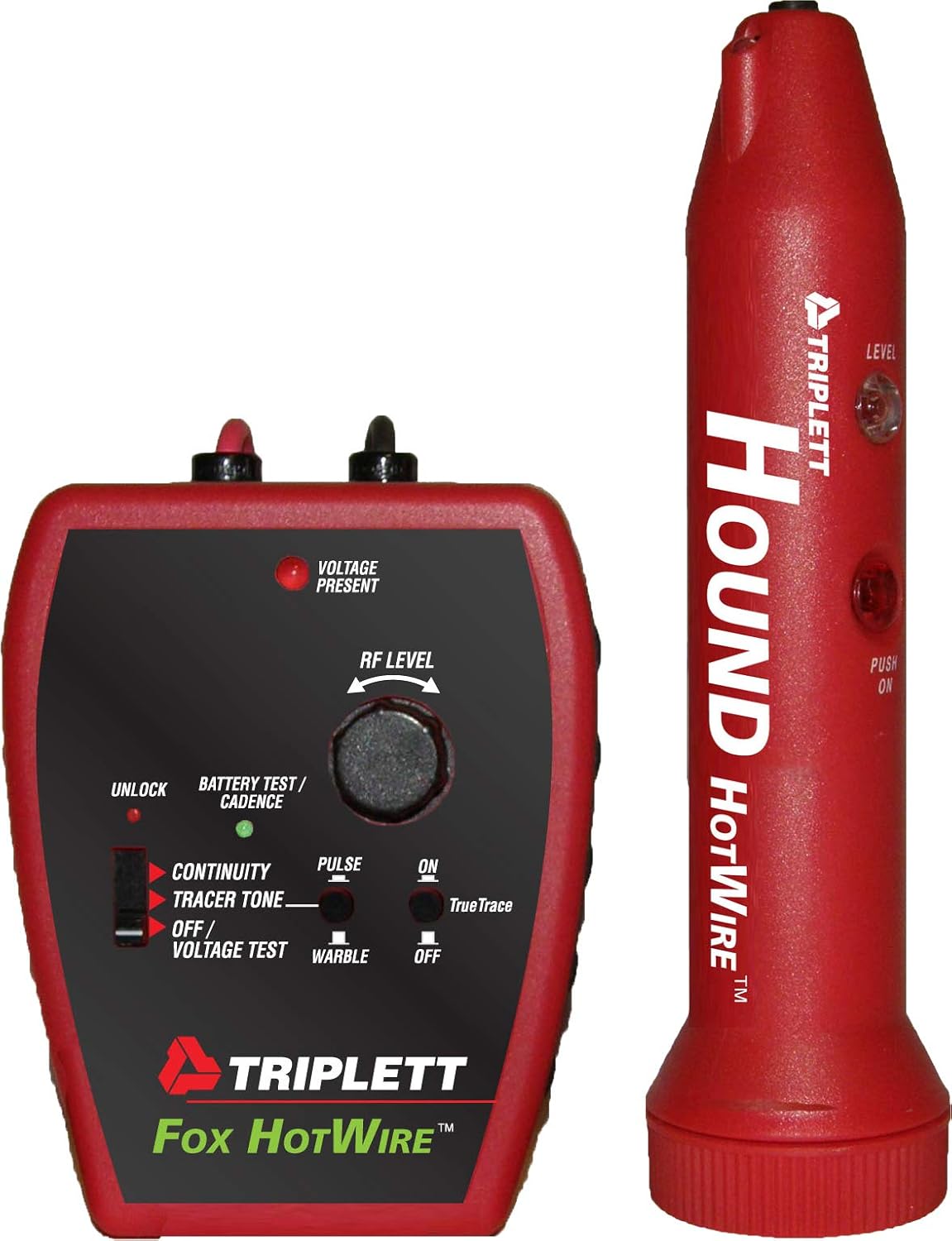Triplett Fox & Hound Premium Tone and Probe Wire Tracing Kit Generates Multiple Tones with Adjustable Sensitivity for Electrical Wire, LAN Cable, Telephone, and More (3399)
