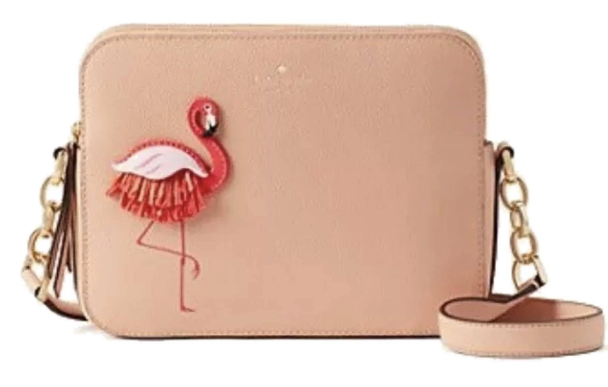 Nwt Kate Spade by The Pool Flamingo Crossbody Camera Bag WKRU5953