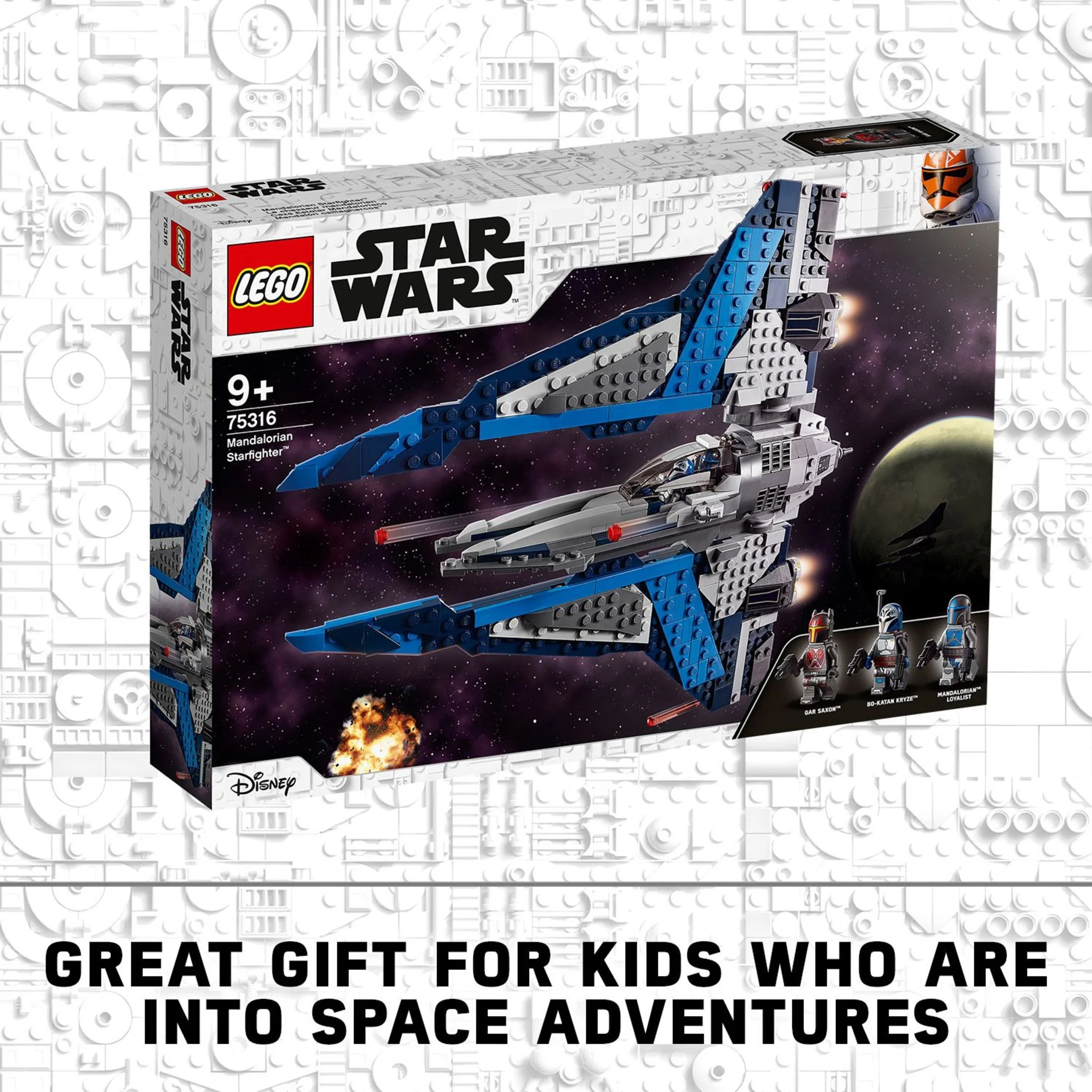 LEGO Star Wars Mandalorian Starfighter 75316 Building Toy Set (544 Pieces)