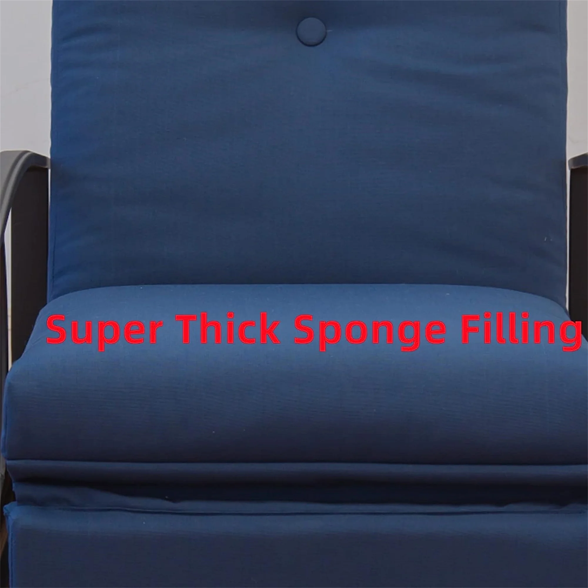 Adjustable Outdoor Recliner Chair with Removable Cushions - 63.8 - Relax in style and comfort outdoors