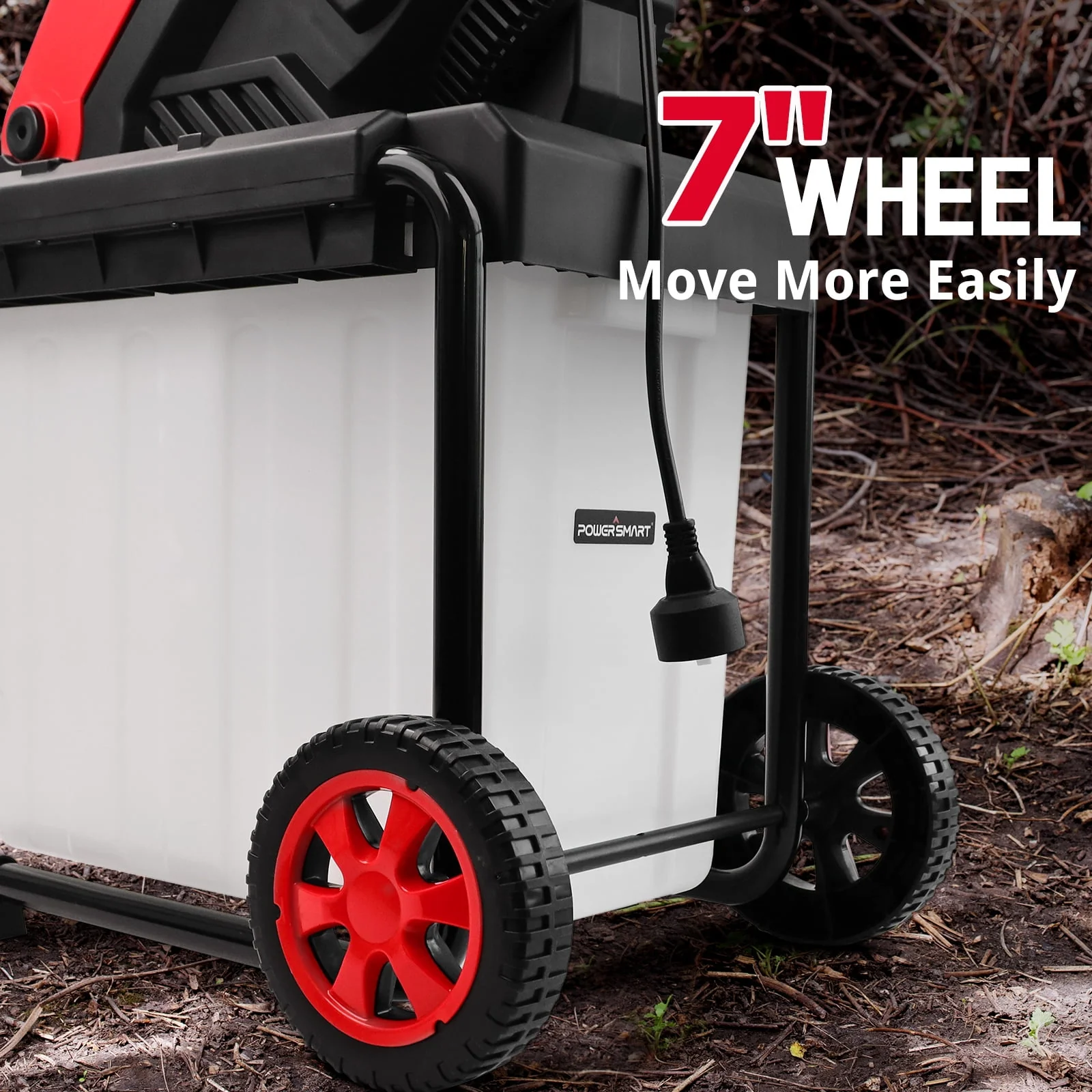 PowerSmart PS12A 15-Amp Wood Chipper Electric, Shredder, and Mulcher,Outdoor