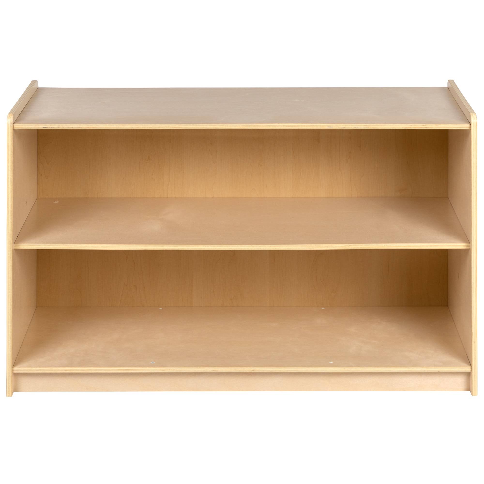 Flash Furniture Wooden 2 Section School Classroom Storage Cabinet for Commercial or Home Use - Safe, Kid Friendly Design - 24x22