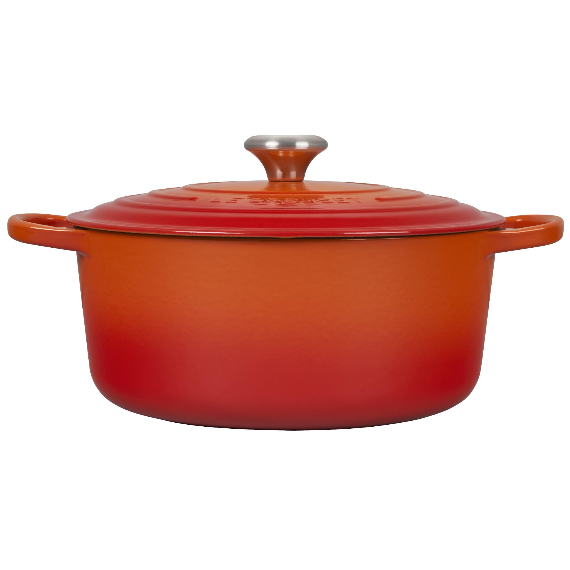 Le Creuset Signature Cast Iron 7.25-Quart Flame Round Dutch Oven